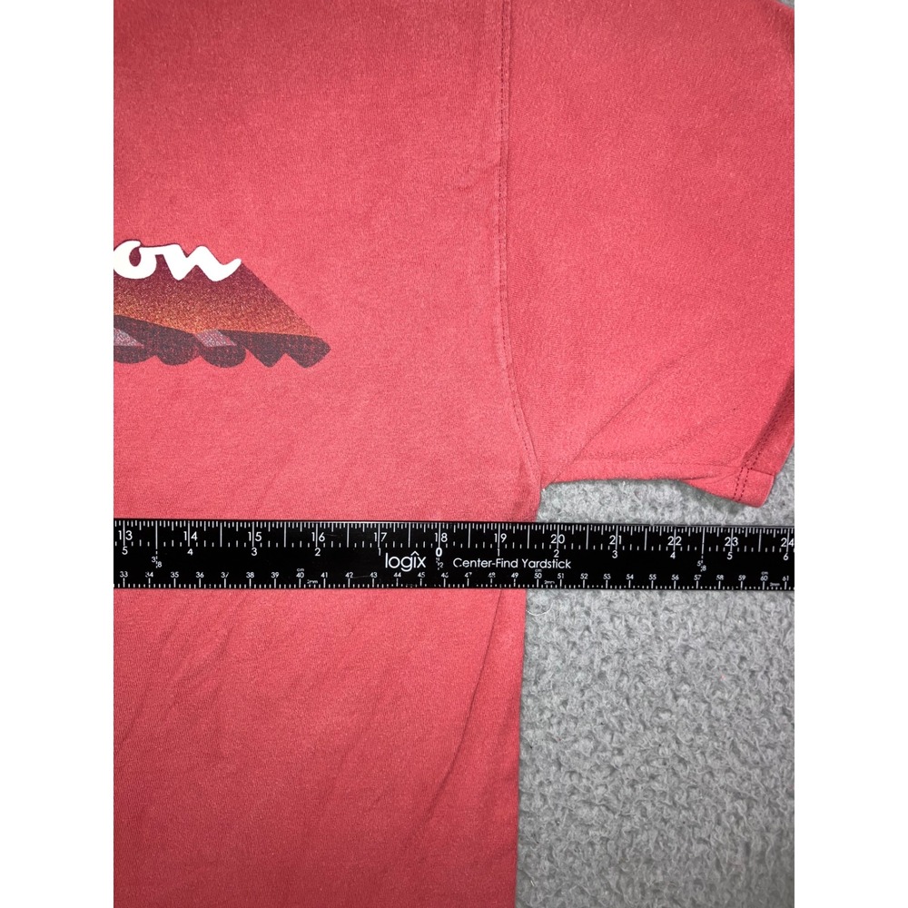 Champion Graphic T-Shirt M Red Mountain Logo Retro Faded Street Outdoor Gorpcore - Picture 5 of 12